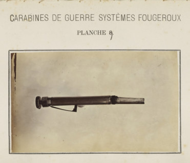 Pal of a rifle, photograph, page, number: 'Planche 9.', inscription: 'Carabines de guerres systèmes