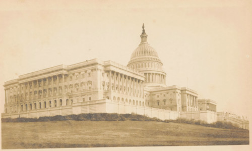 The Capitol in Washington, View of the Capitol in Washington DC, photograph, page, company name:
