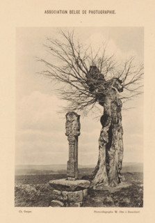 Landscape with altar, page, photomechanical print, photographer: Charles Gaspar, cliché maker: W.
