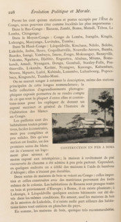 Habitation en bois, Mayombe, View of a wooden house in Mayombe, page, photomechanical print, Congo