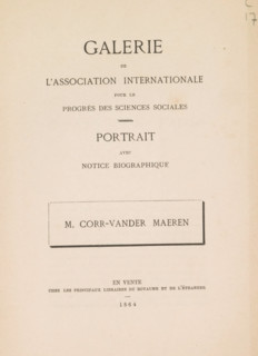 Galerie de l'International Association for the Progress of Social Sciences : portrait with notice