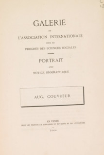 Galerie de l'Association international for the progress of social sciences : portrait with notice