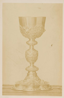 Chalice, photograph, page, c. 1870 - in or before 1875, photographer, paper, albumen print, height
