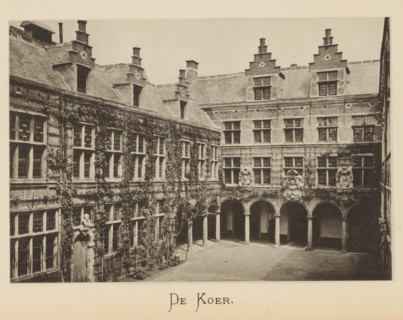 The Koer, Courtyard of the house of Christoffel Plantijn, page, photomechanical print, maker: