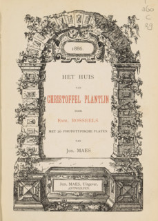 The house of Christoffel Plantijn, book, collector's mark: 'Police technical fingerprinting and