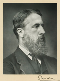 His grace the duke of Devonshire, photograph, page, annotation, inscription: '25 Old Bond St.