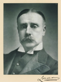 The most noble the marquis of Londonderry, KG, photograph, page, inscription: '55, Baker St,