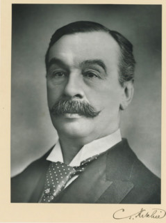 The right honorable Charles Thompson Ritchie, photograph, page, inscription: '263 Oxford St.