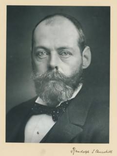 The right honorable the late lord Randolph Spencer Churchill, photograph, page, inscription: '25,