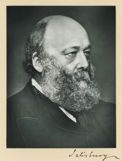 The most noble the marquis of Salisbury, KG, photograph, page, annotation, inscription: '17, Baker
