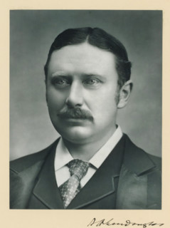 The right honorable Aretas Akers Douglas, photograph, page, inscription: '73, Piccadilly, London, W