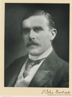 The right honorable William St. John Fremantle Brodrick, photograph, page, inscription: '55, Baker