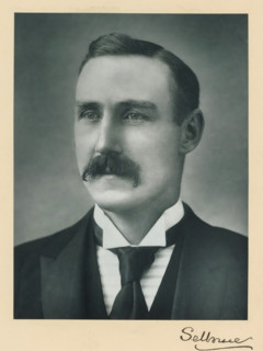 The right honorable the earl of Selborne, photograph, page, annotation, inscription: '25, Old Bond
