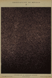 Observatoire de Meudon - études de la surface solaire (régioncentrale), Study of the solar surface,