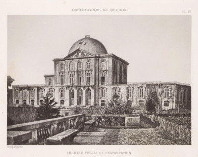 View of the Paris Observatory during its restoration, Observatoire de Meudon - premier projet de