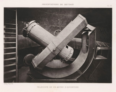 Telescope with a diameter of one meter of the Paris Observatory, Observatoire de Meudon - Coupole
