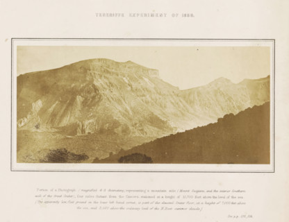 View of the Montaña de Guajara on Tenerife, Tenerife Experiment of 1856, photograph, page, number: