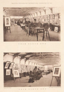Calcutta photographic international exhibition of 1891, Two interiors of a photographic exhibition