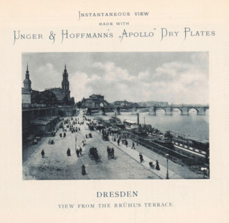 Dresden view from the Brühl's terrace, View of Dresden from the Brühlsche Terrasse, page,