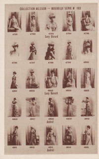 25 portraits of Lucy Gérard and Andral, Collection Nilsson - Nouvelle Série, page, photomechanical