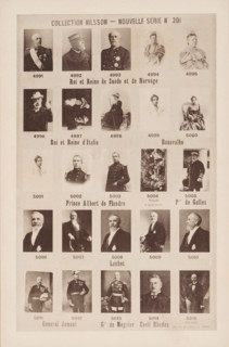 25 portraits of Oscar II of Sweden and his wife Sophia of Nassau, Umberto I and his wife Margaret