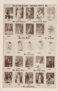 25 portraits of Marie Montrose, Elsa Moxter, Lina Verdi, Minnie Terry, Violet Linde and Adèle