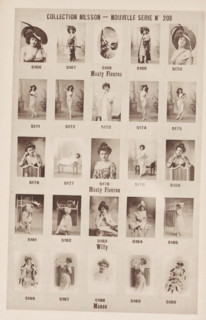 25 portraits of Méaty Fleuron, Willy and Manon, Collection Nilsson - Nouvelle Série, page,