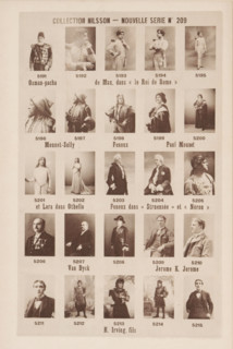 25 portraits of Paul Mounet, Jerome K. Jerome and others, Collection Nilsson - Nouvelle Série,