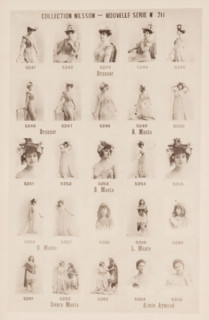 25 portraits of Drunzer, the sisters B. Mante and L. Mante and Aimée Aymond, Collection Nilsson -