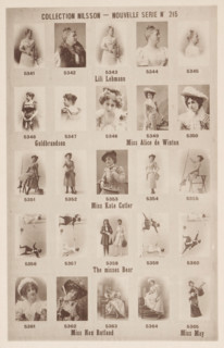 25 portraits of Lili Lehmann, Guldbrandson, Alice de Winton, Kate Cutler, the sisters Bear, Nan