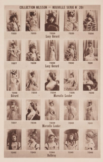 25 portraits of Lucy Gérard, Marcelle Lender and Dalbray, Collection Nilsson - Nouvelle Série,