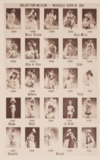 25 portraits of Méaty Fleuron, Elise de Vere and others, Collection Nilsson - Nouvelle Série, page,