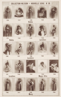 25 portraits of Nebbia, Eve Lavallière, Maggy Silva and Marsy, Collection Nilsson - Nouvelle Série,