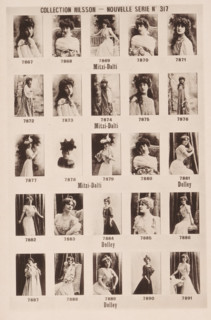 25 portraits of Mitzi-Dalti and Dolley, Collection Nilsson - Nouvelle Série, page, photomechanical
