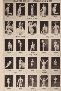 25 portraits of Andrée de Lys, Méaty Fleuron, Goby Carter and Stochetti, Collection Nilsson -