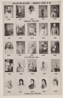 25 portraits of Emperor Francis Joseph I of Austria and his wife Elisabeth of Bavaria, Collection