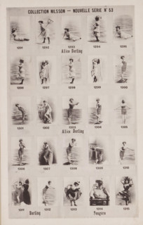 25 portraits of ladies in swimwear, named Alice Darling and Fougère, Collection Nilsson - Nouvelle