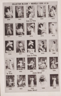 25 portraits of Liane de Vriés and Jeanne Derval, Collection Nilsson - Nouvelle Série, page,