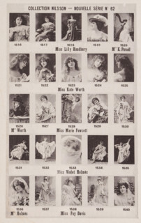 25 portraits of Lily Hanbury, Kate Worth, Marie Fawcett, Violet Holmès and Fay Davis, Collection