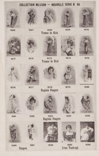 25 portraits of Yvonne de Rick, Eugénie Fougère and Irene Vanbrugh, Collection Nilsson - Nouvelle