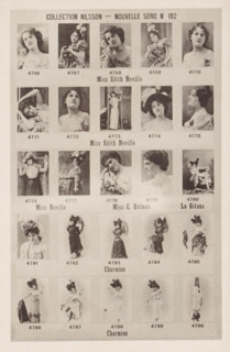 25 portraits of Edith Neville, C. Holmes, La Gitana and Charmion, Collection Nilsson - Nouvelle