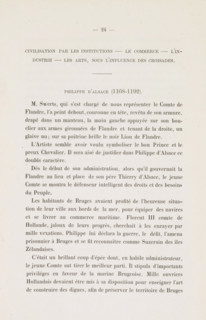 Philippe d'Alsace, Photo reproduction of a drawing after a mural in the Aldermen's Hall in the Town