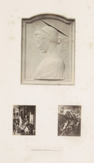 Three photographic reproductions of a publication by the Arundel Society with a relief and two