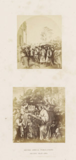 Three photo reproductions of a publication by the Arundel Society with paintings by Jan van Eyck