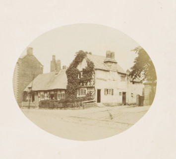 View of a house in Tarvin, Cottage in Tarvin, photograph, page, photographer: William Bryans,