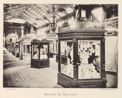 Section de Belgique, Expositie van Belgische beelden tijdens de wereldtentoonstelling te Antwerpen,