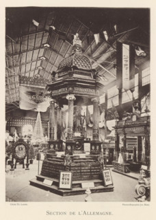 Section de l'Allemagne, Exhibition of the Stollwerck company at the World Exhibition in Antwerp,