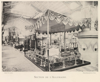 Exhibition of German objects during the world exhibition in Antwerp, Section de l'Allemagne, page,