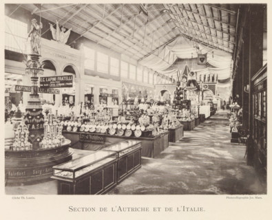 Exhibition of Austrian and Italian objects during the world exhibition in Antwerp, Section de
