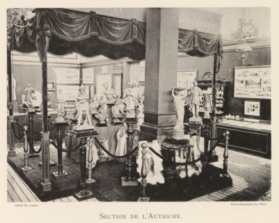 Section de l'Autriche, Exhibition of Austrian sculptures during the World Exhibition in Antwerp,